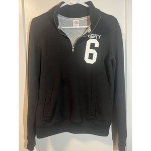 PINK quarter zip sweatshirt, size xsmall